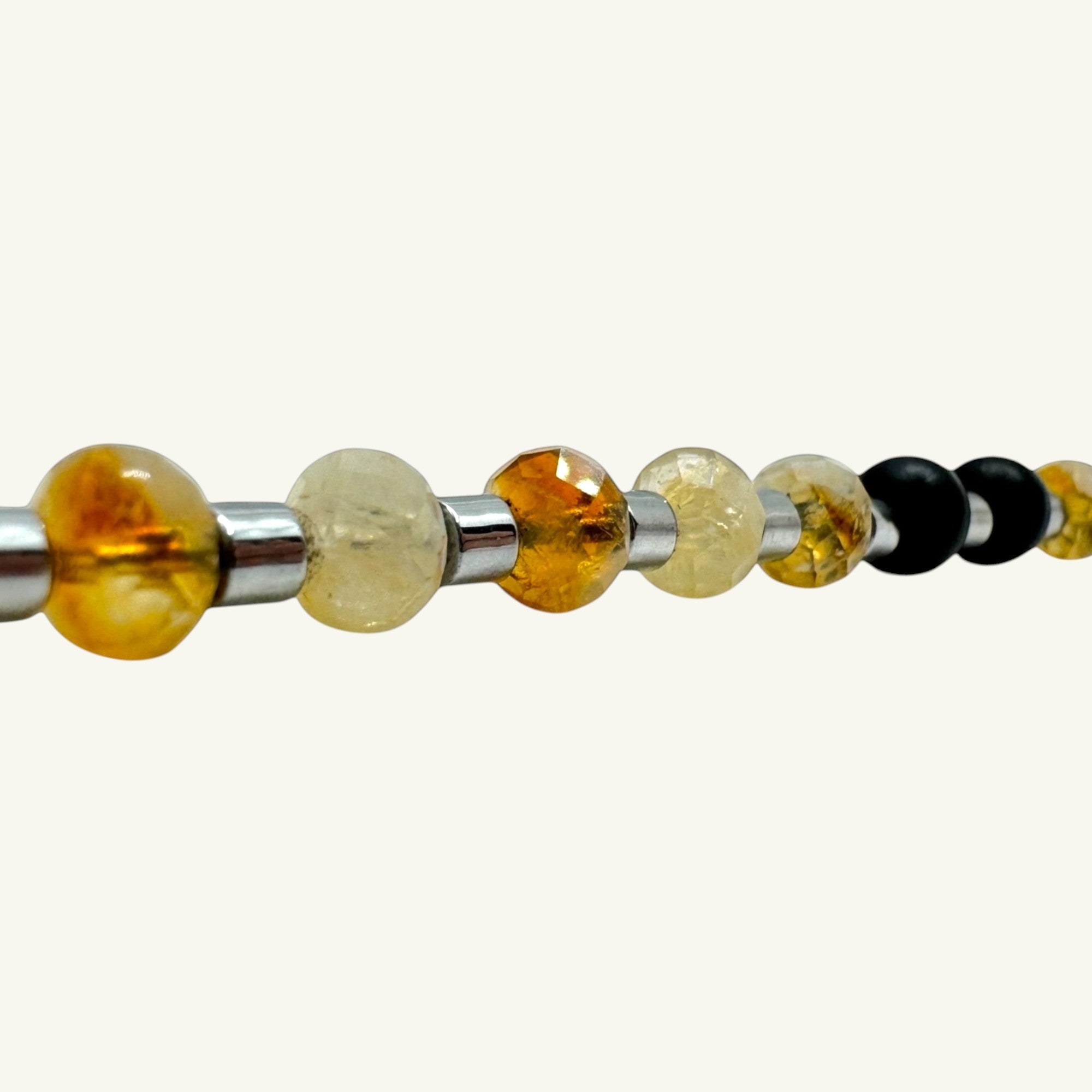 Bracciale quarzo citrino Sharifa Crystals